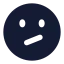 Confused icon with solid standard style