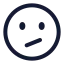 Confused icon with stroke rounded style