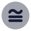 Congruenttocircle icon with bulk rounded style