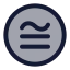 Congruenttocircle icon with duotone rounded style