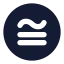 Congruenttocircle icon with solid rounded style