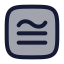 Congruenttosquare icon with duotone rounded style