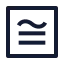Congruenttosquare icon with stroke sharp style
