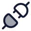 Connect icon with duotone rounded style
