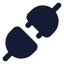 Connect icon with solid standard style