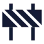 Construction icon with solid sharp style
