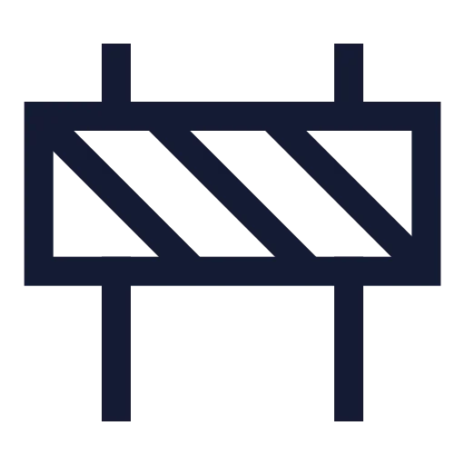 Construction Icon in Stroke Sharp style