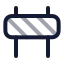 Construction icon with twotone rounded style