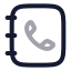Contact icon with twotone rounded style