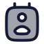 Contact icon with duotone rounded style