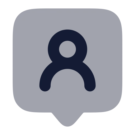 Contact Round Icon in Bulk Rounded style