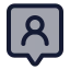 Contactround icon with duotone standard style