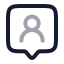 Contactround icon with twotone rounded style