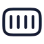 Container icon with stroke rounded style