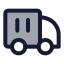 Containertruck icon with duotone standard style