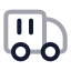 Containertruck icon with twotone rounded style