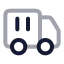 Containertruck icon with twotone rounded style