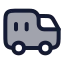 Containertruck icon with duotone rounded style