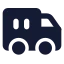 Containertruck icon with solid standard style