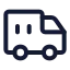 Containertruck icon with stroke standard style