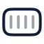 Container icon with twotone rounded style