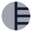 Contrast icon with bulk rounded style