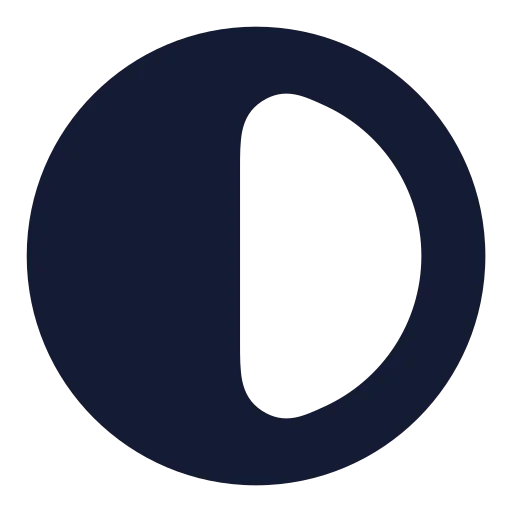 Contrast Icon in Solid Rounded style