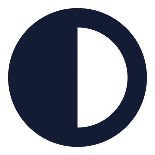 Contrast Icon in Solid Sharp style