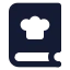 Cookbook icon with solid standard style