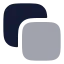 Copy icon with bulk rounded style