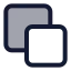 Copy icon with duotone standard style