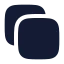 Copy icon with solid rounded style