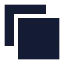 Copy icon with solid sharp style