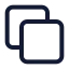 Copy icon with stroke standard style