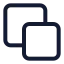 Copy icon with stroke standard style