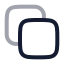 Copy icon with twotone rounded style