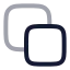Copy icon with twotone rounded style