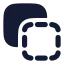 Copy icon with solid rounded style