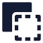 Copy icon with solid sharp style
