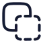 Copy icon with stroke rounded style