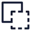 Copy icon with stroke sharp style