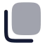 Copy icon with bulk rounded style