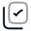 Copycheck icon with twotone rounded style