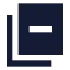 Copyminus icon with solid sharp style