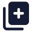 Copyplus icon with solid standard style