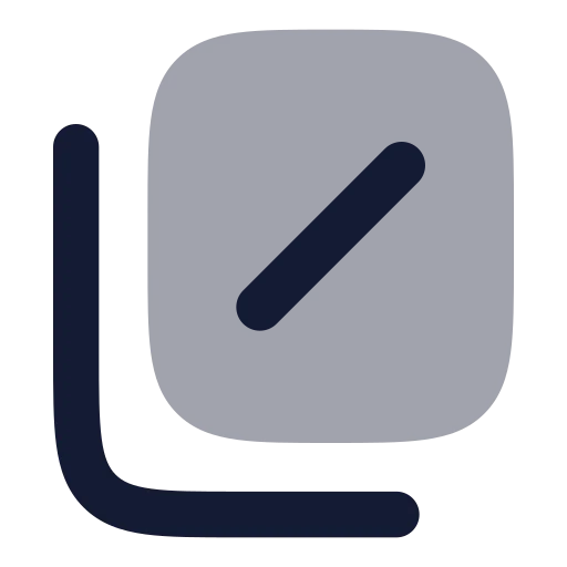 Copy Slash Icon in Bulk Rounded style