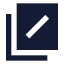Copyslash icon with solid sharp style