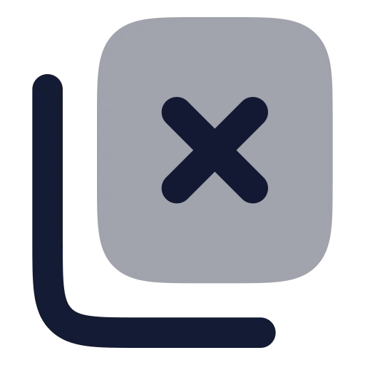 Copy X Icon in Bulk Rounded style