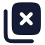 Copyx icon with solid rounded style