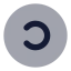 Copyleft icon with bulk rounded style